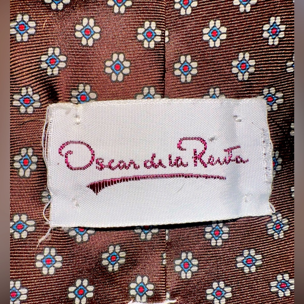 80s Oscar De La Renta tie necktie